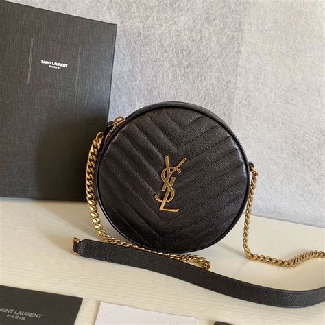 vintage ysl camera bag|ysl vinyle round camera bag.